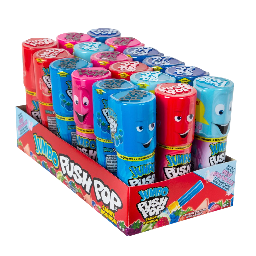 Jumbo Push pop 18pc