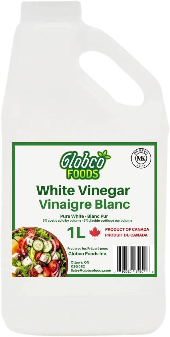 Premium Quality White Vinegar 1L – Proudly Canadian Made by a Canadian-Owned Business – Support Local, Buy Canadian!