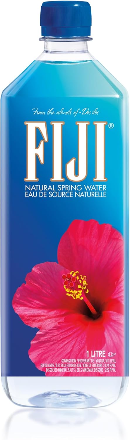 FIJI Natural Artesian Water, 33 Ounce Bottle, Pack of 12