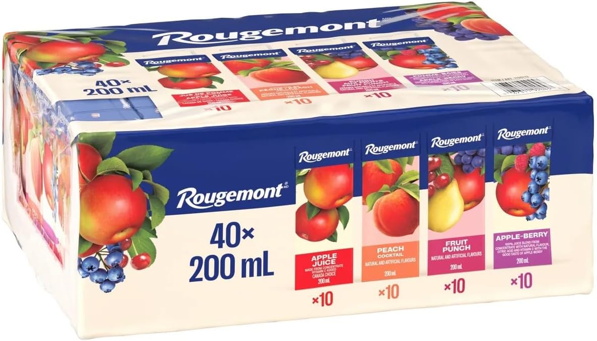 Rougemont Juice Pack 200ml x 40 Count