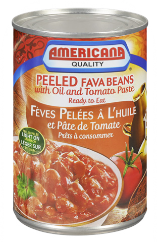 Americana Peeled Fava beans with Oil and Tomato paste