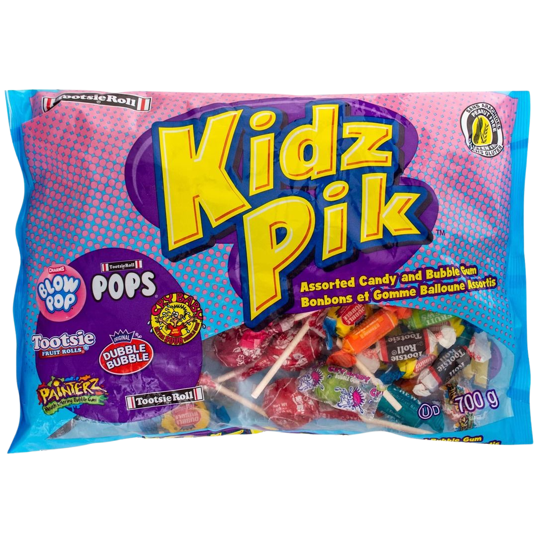 Kid pik - Assorted candy and bubble gum 700g