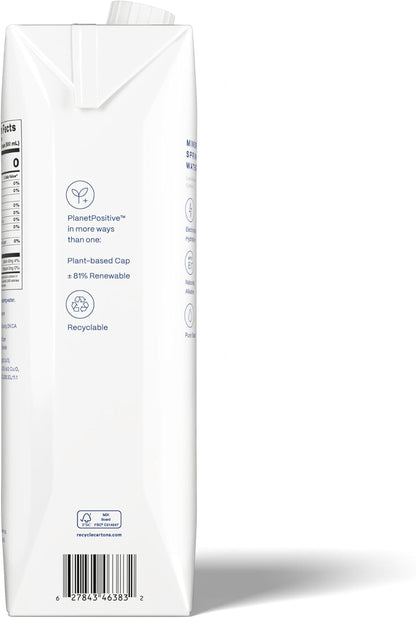 Flow Alkaline Spring Water, 100% Natural Alkaline Water, Eco-Friendly Packaging, Refreshing Taste, Boxed Mineral Water, Natural Electrolytes, Water with pH, Non-GMO, BPA-Free, Pack of 12 x 1L