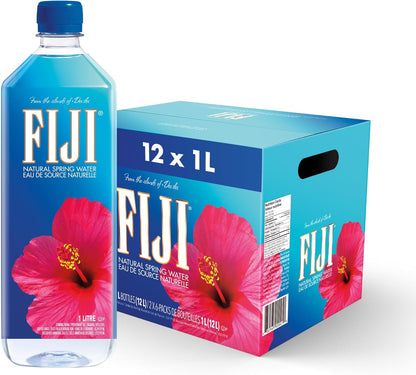 FIJI Natural Artesian Water, 33 Ounce Bottle, Pack of 12