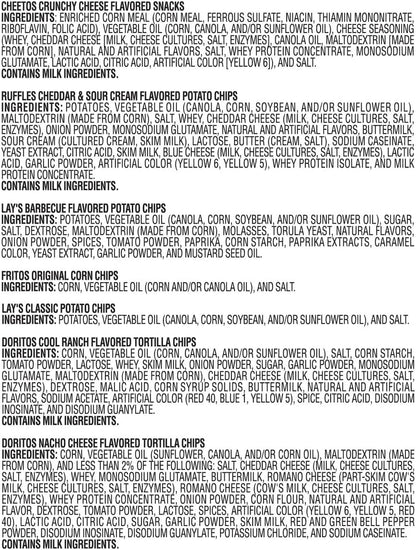 Frito Lay Classic Chips Variety, 1 Ounce (54 Count)