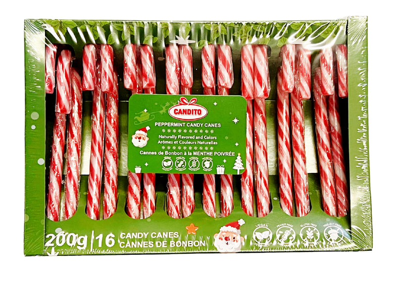 Peppermint Candy Canes – Natural Peppermint Flavour - CANDITO