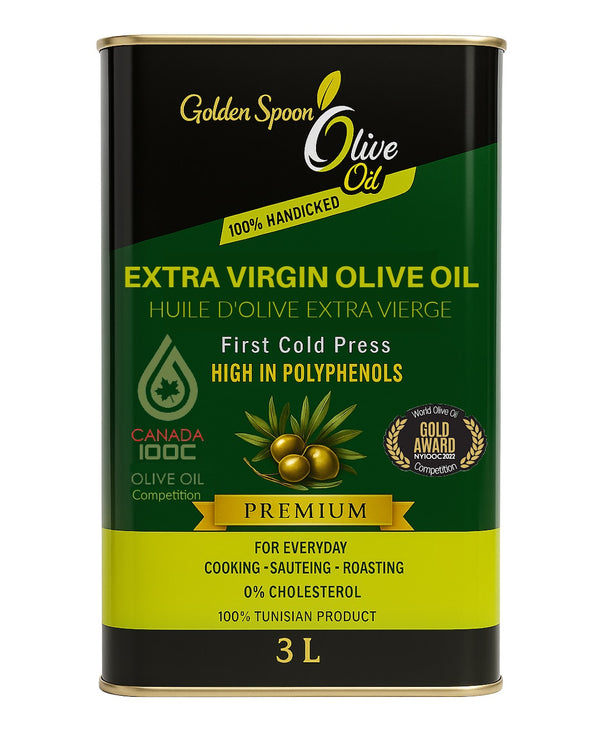 Award winning Extra virgin Olive Oil - 3L - Goldenspoon Olive Oil