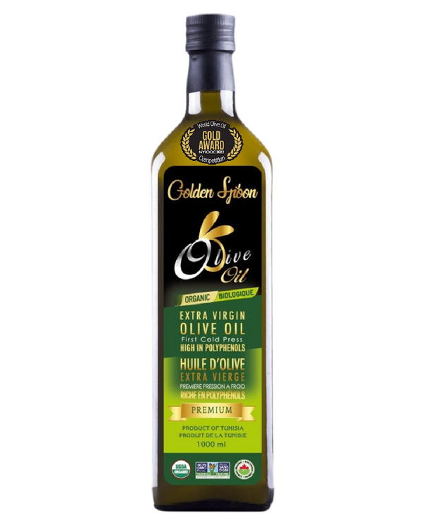Organic Extra Virgin Olive Oil 1L - Award winning - Goldenspoon Olive Oil