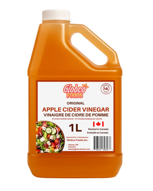 Apple Cider Vinegar – 1L Bottle – Packed in Canada - Globco Foods